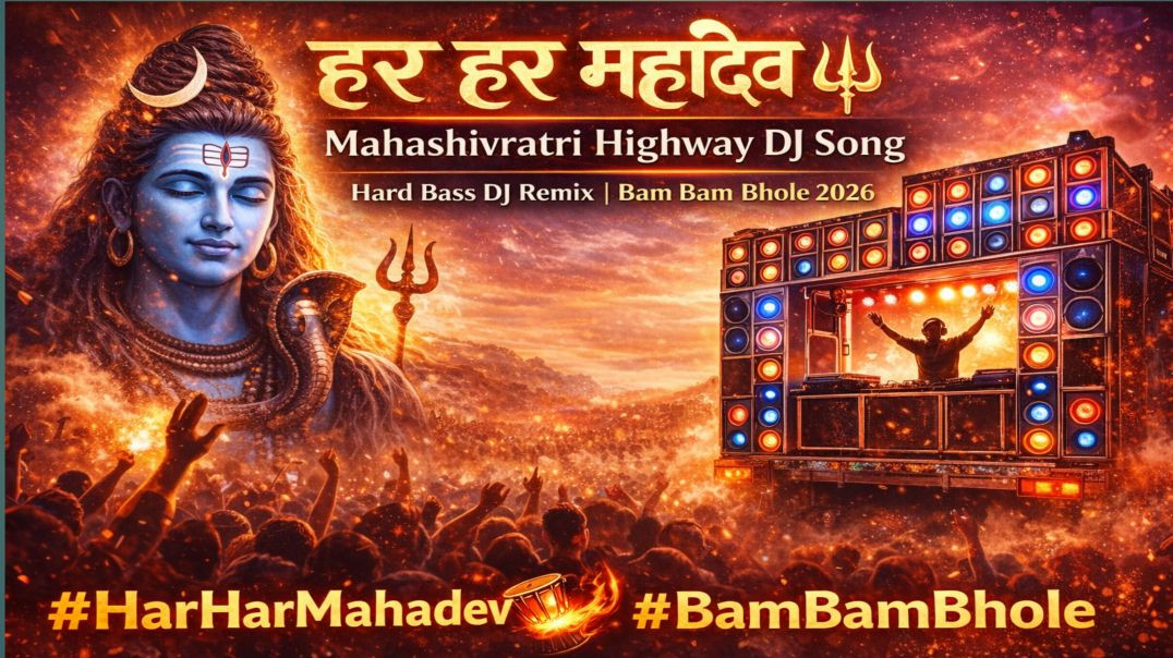 ⁣हर हर महादेव 🔱 | Mahashivratri Highway DJ Song | Hard Bass DJ Remix | Bam Bam Bhole 2026