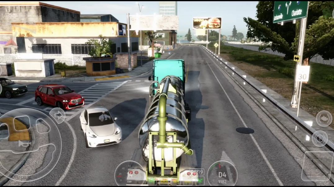 ⁣Heavy truck driving game play 🤭🤭