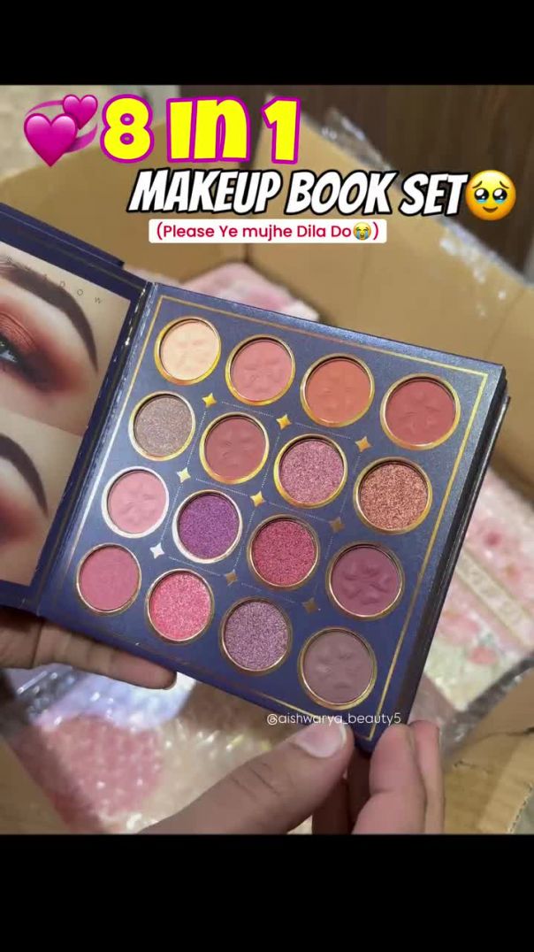 8-IN-1 MAKEUP BOOK SET — where every page unlocks a new look ✨ From everyday soft glam to full-on pa