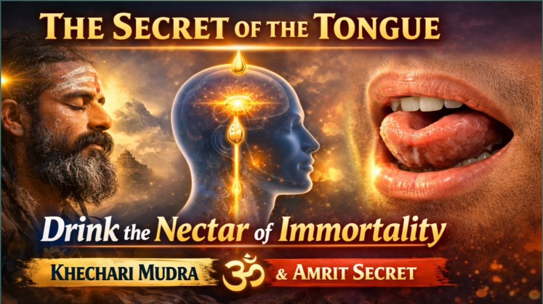 ⁣जीभ का रहस्य 🔱 | Khechari Mudra & अमृत पीने की प्राचीन विधि