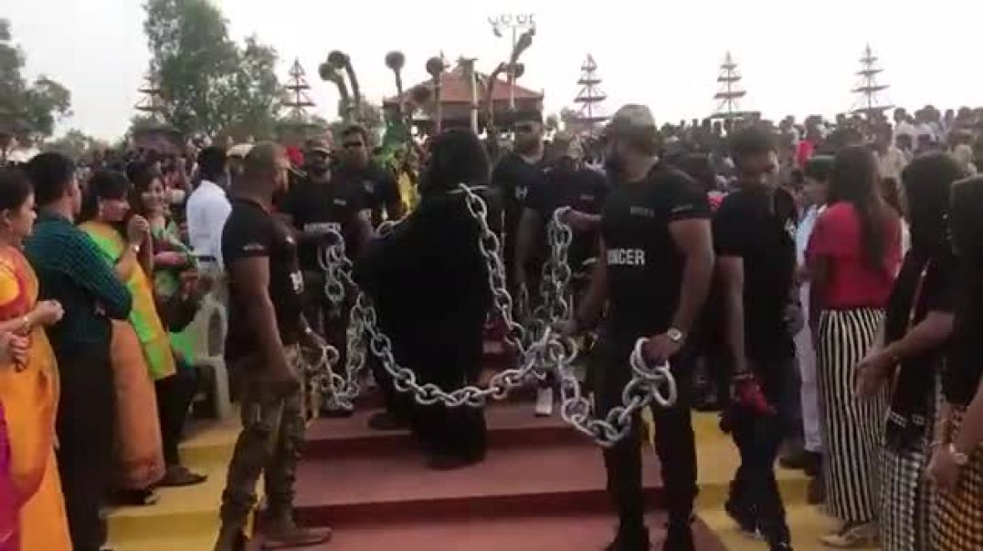 ⁣King kong(gorilla) show at alvas virasath 2018