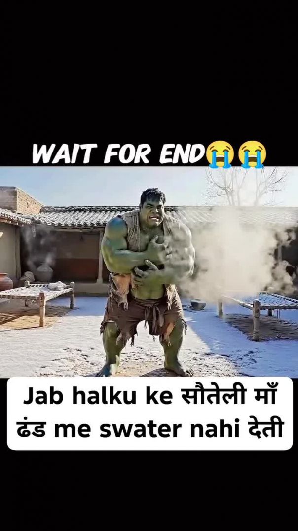 “स्वेटर नहीं मिला, आँसू मिल गए – हल्कू की कहानी🥺😭 #hulk #viral #clipo