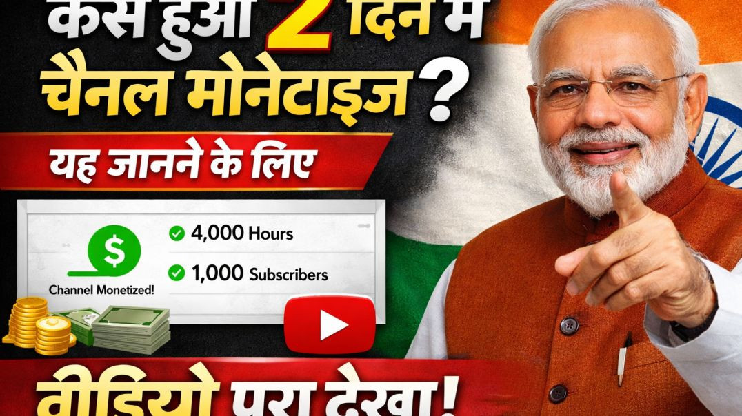 ⁣कैसे हुआ 2 दिन में चैनल मोनेटाइज channel monetize karo sirf 2 din mein