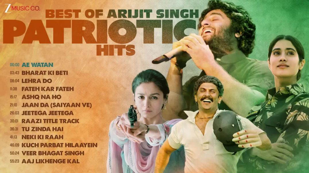 ⁣Best of Arijit Singh_ Patriotic Hits 2026 🇮🇳_ Ae Watan_ Lehra Do_ Bharat Ki Beti _ Desh Bhakti Songs
