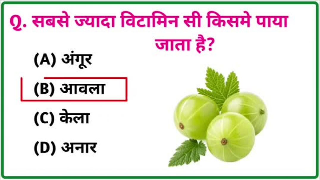 ⁣GK Question || GK In Hindi || GK Question  and Answer || GK Quiz