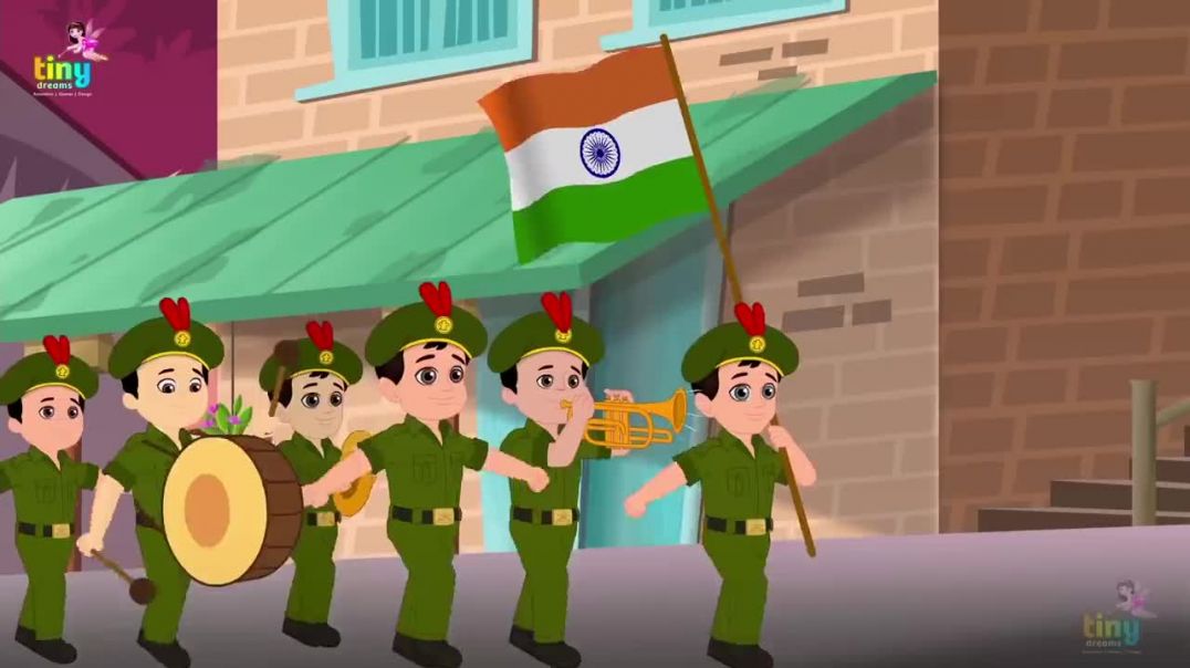 ⁣Nanha Munna Rahi Hoon _ independence day 2025 _ Popular Indian Patriotic Hindi song _ TinyDreams(720
