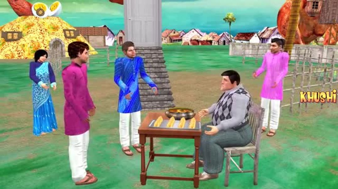 ⁣Veg_and_Non_Veg_Village_Chicken_Mutton_Samosa_Panipuri_House_Street_Food_Village_Hindi_Kahaniya(360p