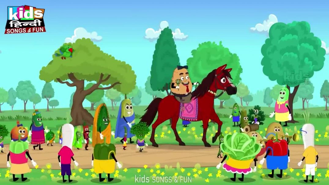 ⁣Aalu Ki Barat _ Kids Hindi _ Hindi Cartoon Video _आलू की बारात _(720P_HD)