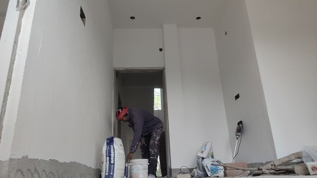 ⁣JK wall putty vlogs