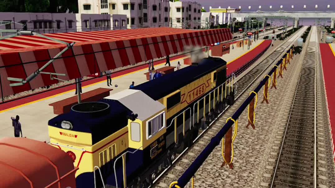 ⁣“Epic Night Train Journey in Indian Train Simulator 🚆🔥 | Realistic Indian Rail Experience” #traingam