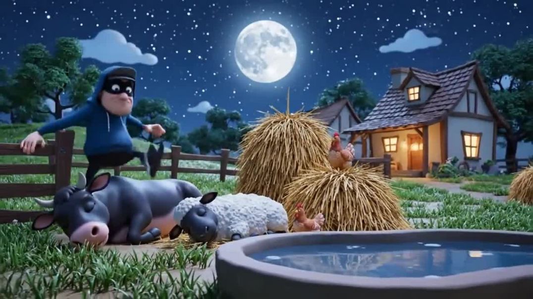 ⁣Thief in Old MacDonald_s Farm 😱 _ All Magical Animals Gone_ _ Emotional Story with Happy Ending 🐄✨