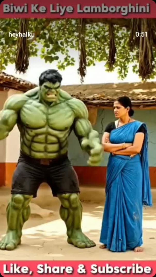 Toilet safaiwala Hulk banaa Lamborghini ka Malik #hulk #ai #viral #hulkvideos @heyhalku