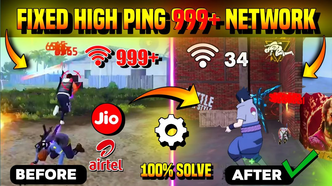 ⁣Free Fire High Ping Problem Fixed