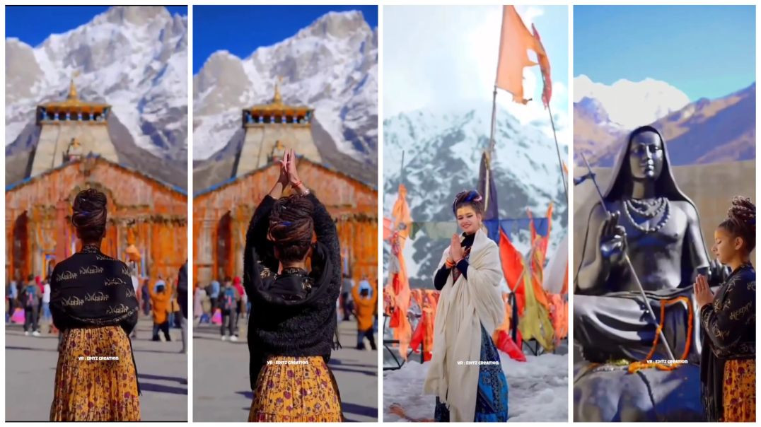 ⁣Mil ja tu kedar me status ll kedarnath temple video ll Aesthetic status