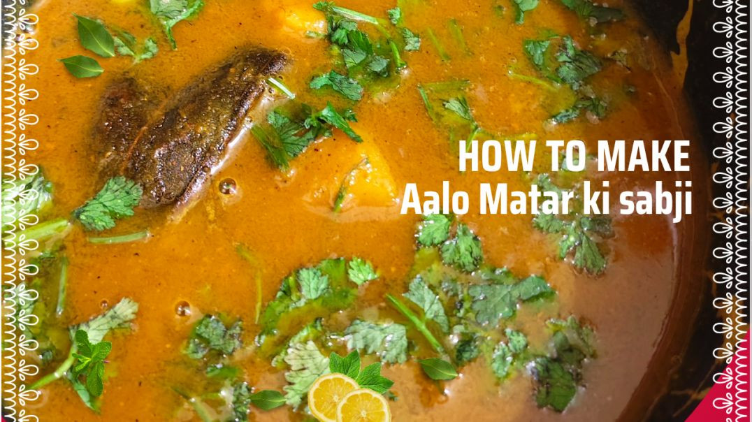 ⁣Aloo Matar Sabji Recipe | Simple & Tasty