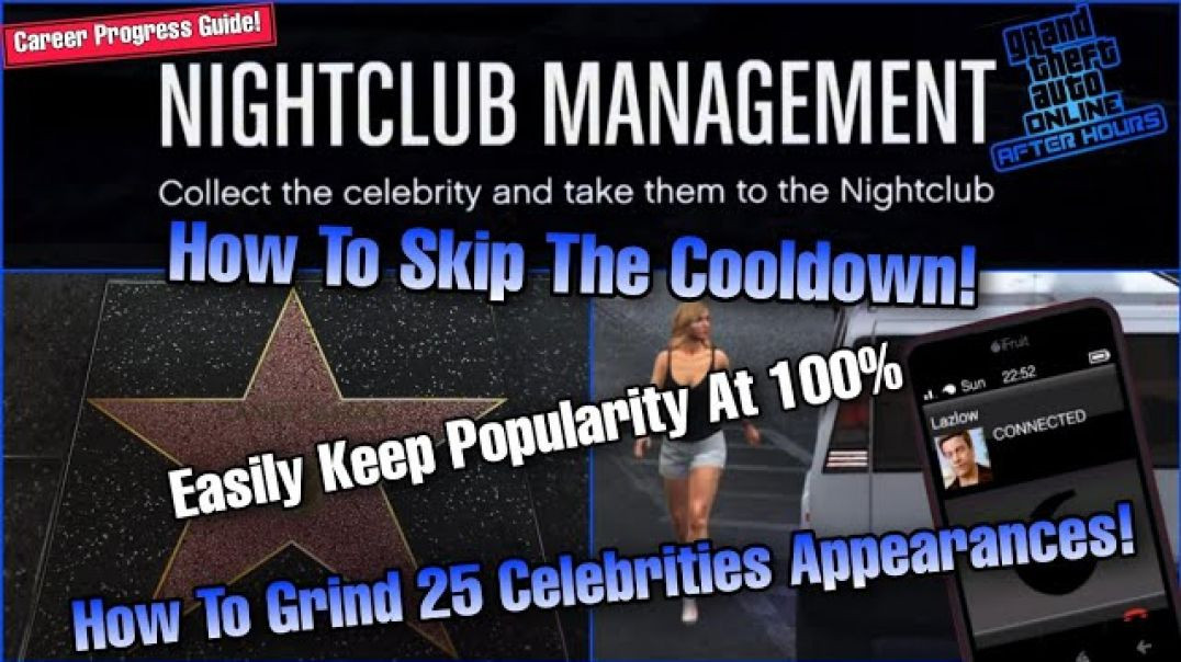⁣GTA Online: 25 Nightclub Celebrities & 100% Popularity Guide