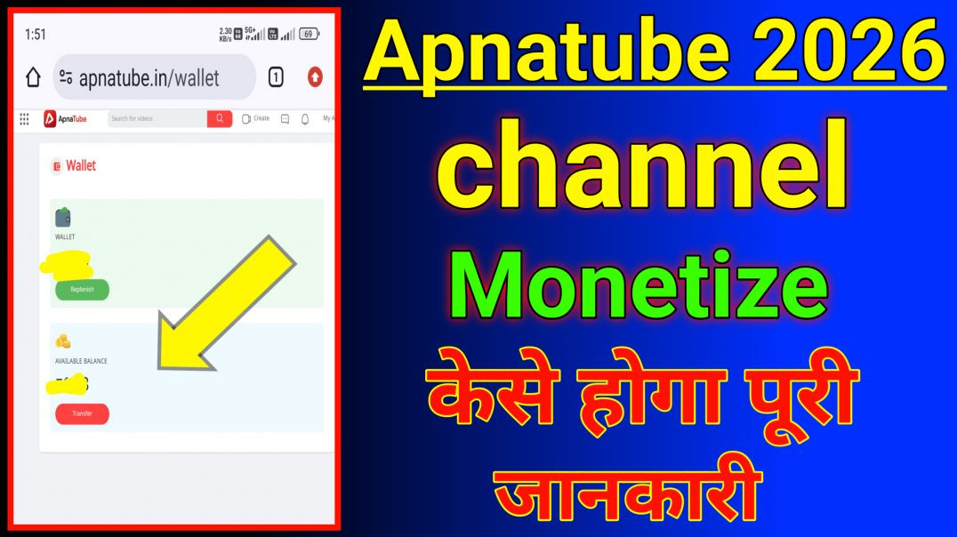⁣Apnatube 2026 channel monetize kese hoga Puri jankari