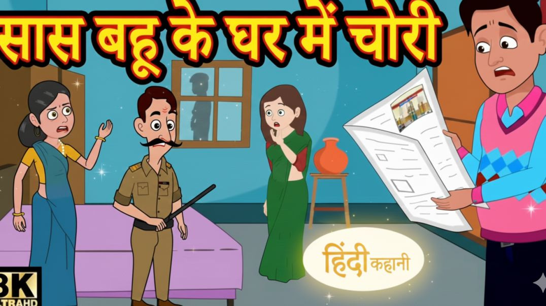 ⁣सास बहू के घर में चोरी | Stories in Hindi | Kahani | Bedtime Stories |Fairy Tales |Moral Story‎