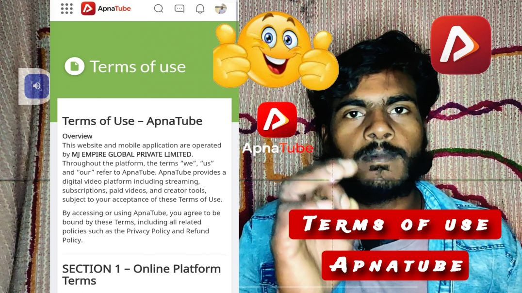 ⁣Terms of Use - ApnaTube