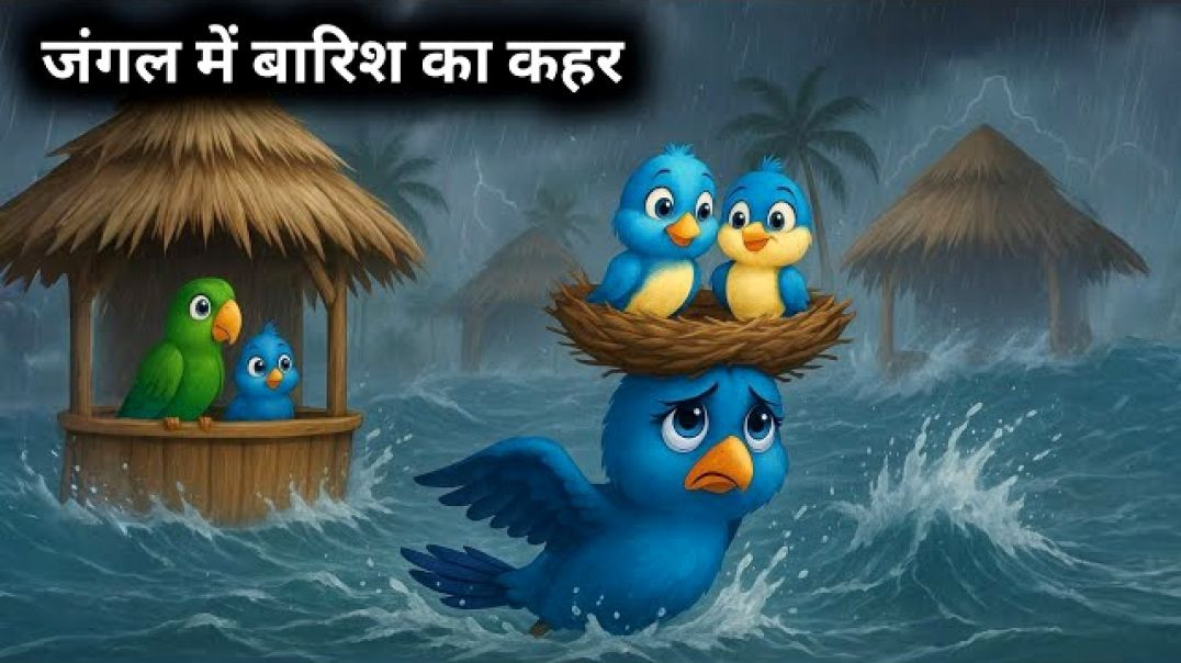 _BARISH_KA_KAHAR_HINDI_KAHANIYA_HINDI_STORIES_CHIDIYA_KI_KAHANI_cartoon_720P