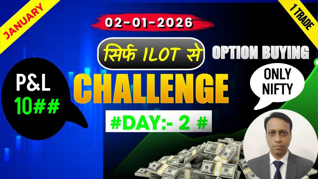 ⁣💥 #day2 NIFTY Live Trading Date: 02-01-2026 | Live Chart Analysis & Strategy #nifty #niftyanalys