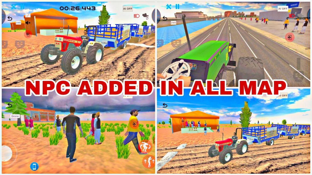⁣Npc added in all map indian desi life simulator 3d game