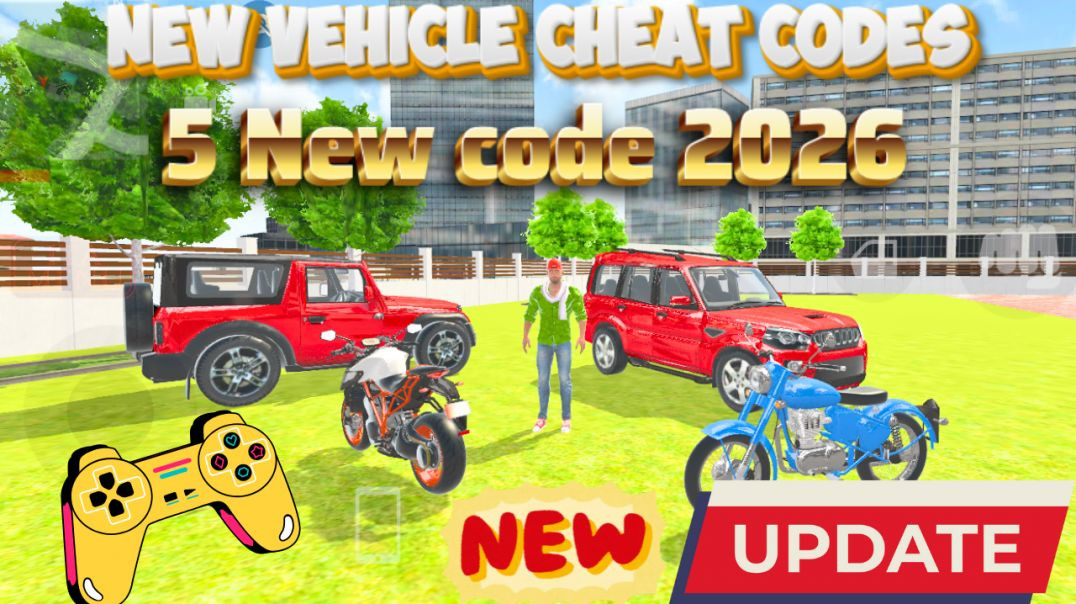 ⁣5 best new cheat codes 2026 | Indian theft aura simulator game