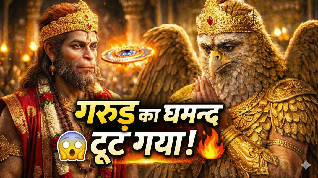 ⁣गरुड़ का घमंड टूट गया! 😱 | भगवान विष्णु ने ऐसा क्या किया? | Vishnu Purana Story