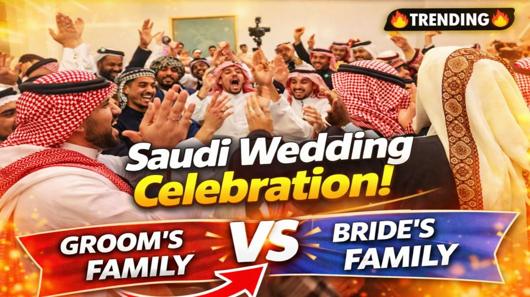 ⁣अब्बू को जबरन डांस सिखाया 😂 Funny Saudi Wedding