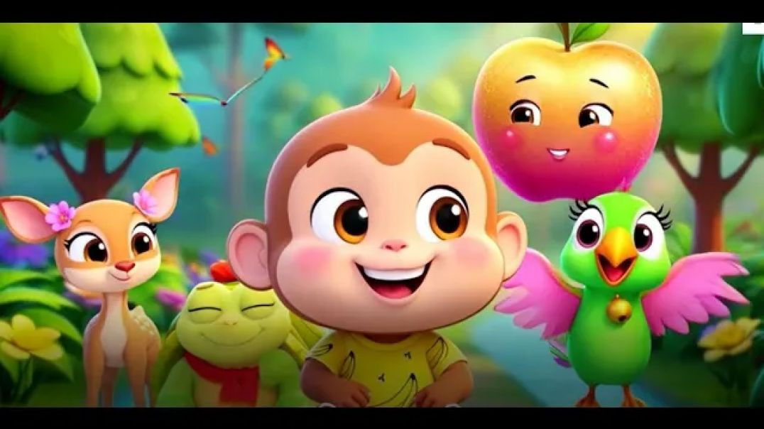 ⁣@KidsTvOnHindi Bablu Bandar and Magical Fruit