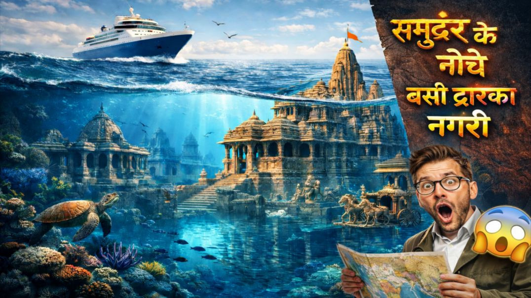 ⁣The lost city of Dwarka -समुद्र के अंदर छिपे द्वारका नगरी कैसे मिला / the city of lord Krishna