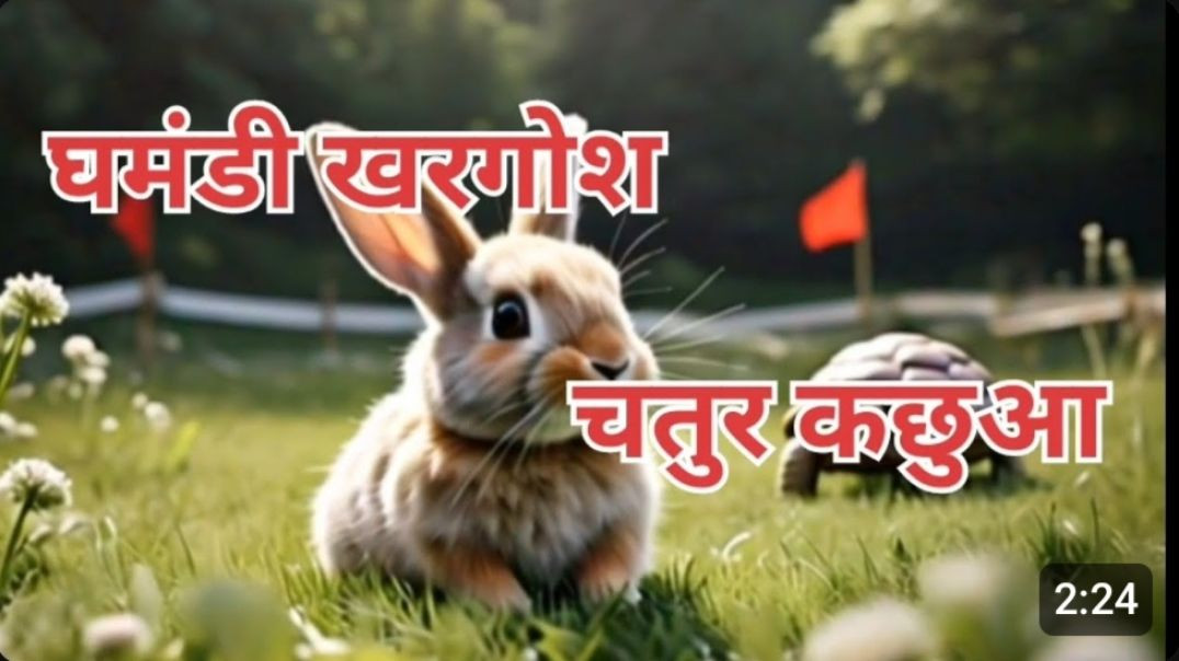 ⁣❤️GHAMANDI KHARGHOS CHATUR KACHUA||👑घमंडी खरगोश और चतुर कछुआ||👑Motivetionsl Story|🛑❤️|