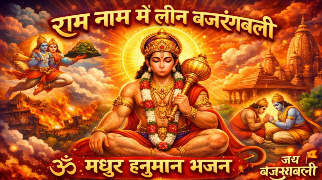 ⁣राम नाम में लीन बजरंगबली | Hanuman Bhajan | मधुर हनुमान भजन | संकटमोचन हनुमान