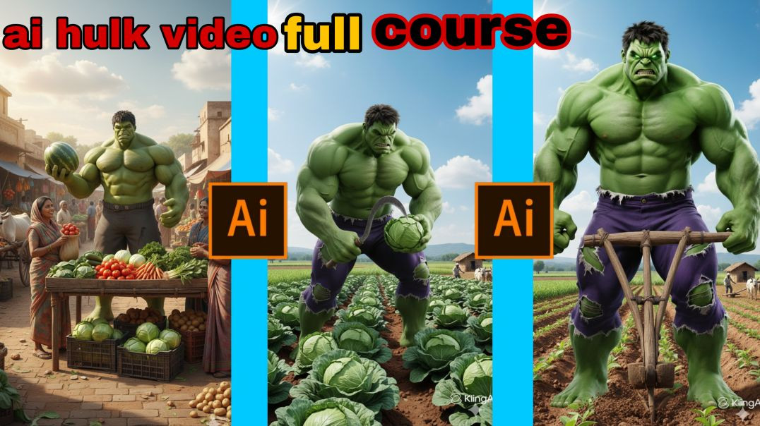 ⁣AI Se Hulk Video Banane Ka Aasan Tarika