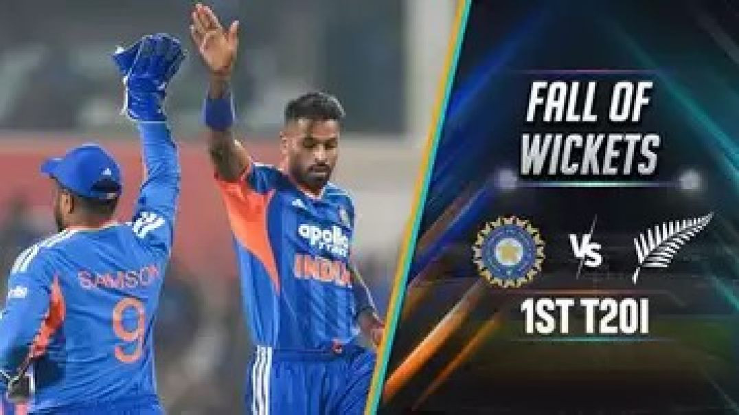 ⁣Wicket Fall highlights in Ind Vs Nz 1st T20 match #india #newzealand #t20