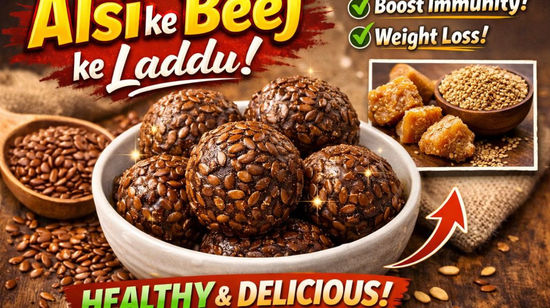 ⁣How to make Alsi Laddu at home perfectly"