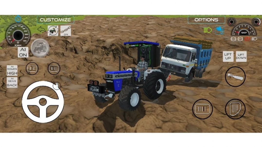 ⁣🎯 Driver JCB and Uploading 🛑🚜 Stone Form Dumper 🚛 Truck in Game #truck #tractor #dumper #games
