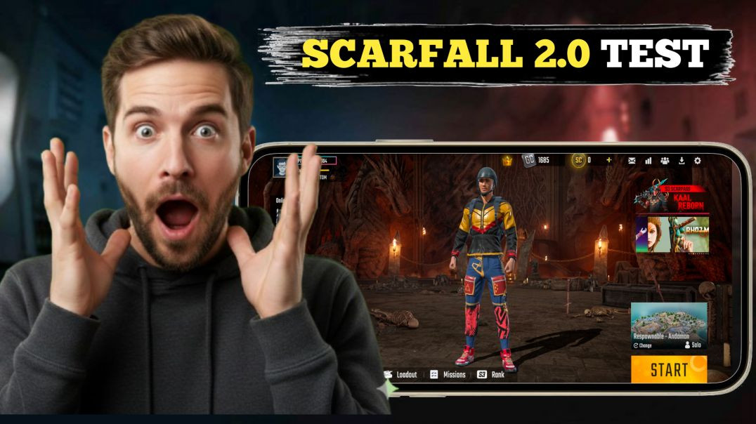 ⁣TRIED SCARFALL 2.0 GAME Fire OR Indian Pubg ? Nalla Pubg