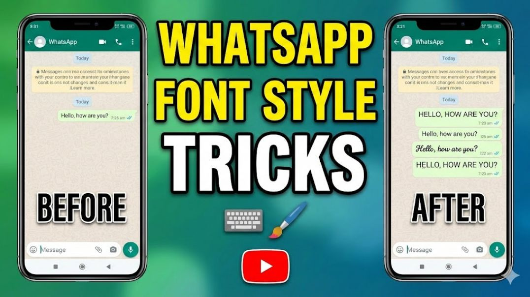 ⁣WhatsApp Font Style Change Kaise Kare hindi
