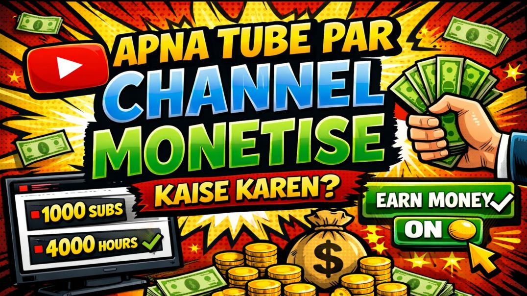 ⁣Apna tube par channel monotise kaise karen ?