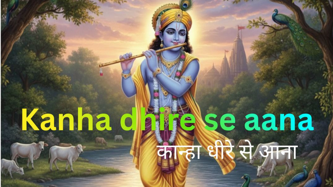 ⁣Kanha dhire se aana