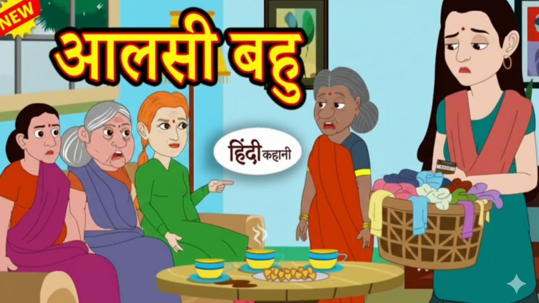 ⁣आलसी बहु | Stories in Hindi | Kahani | Bedtime Stories |Fairy Tales |Moral Story