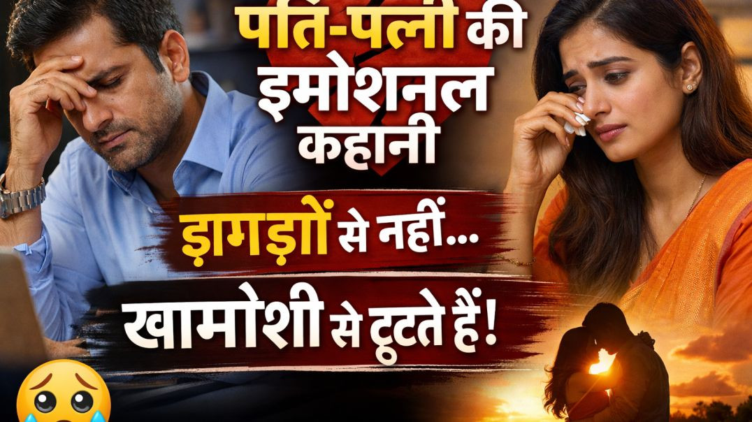 ⁣पति-पत्नी के रिश्ते खामोशी से टूटते हैं