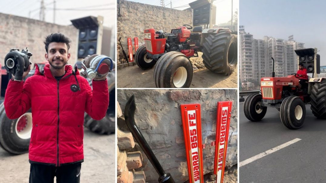 ⁣अब होगा अपना Swaraj 100HP का __ Finally Turbo work start