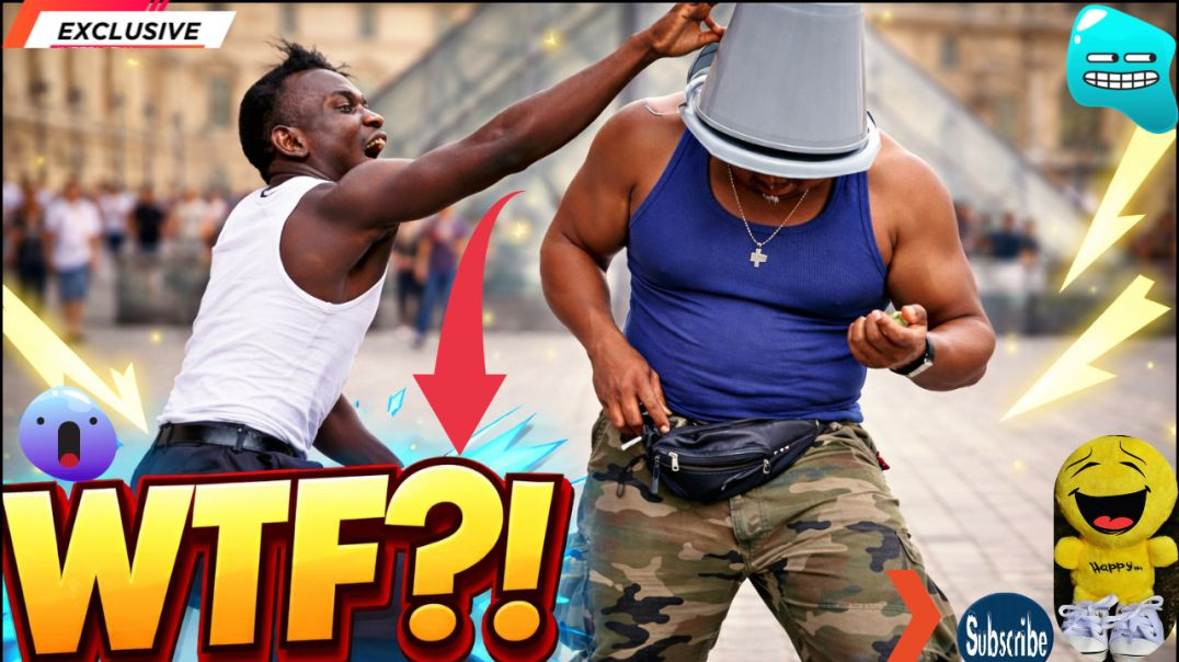 ⁣Bucket Prank Goes Wild 😱🪣 | Funniest Street Reaction Ever 😂