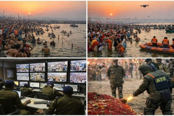 प्रयागराज माघ मेला 2026 में भारी संख्या में लोग आए