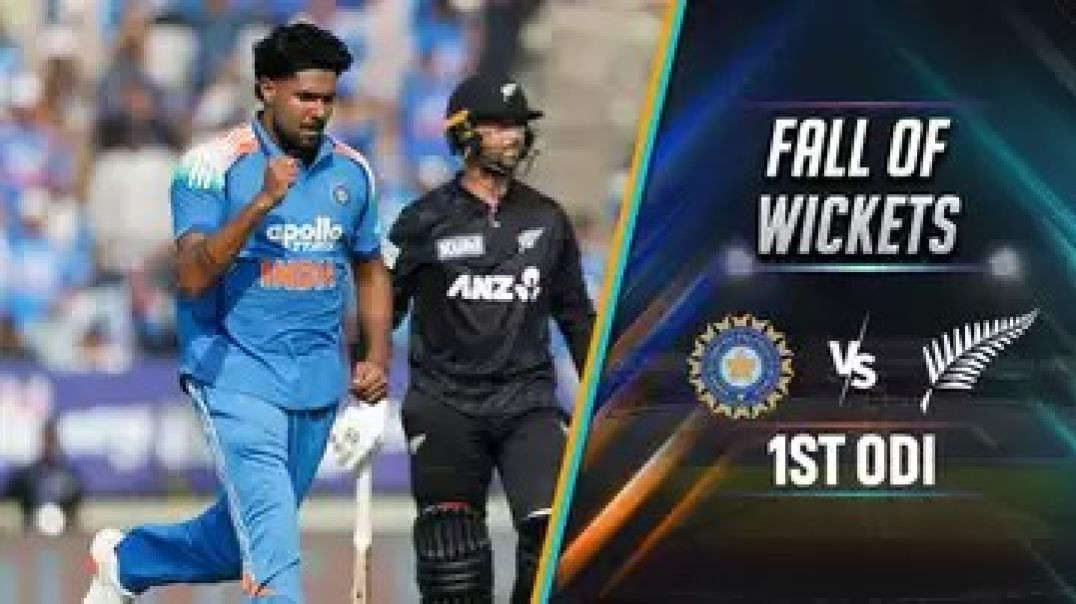 ⁣Ind Vs NZ Fall of Wickets Highlights #India #Newzealand #WicketsFall
