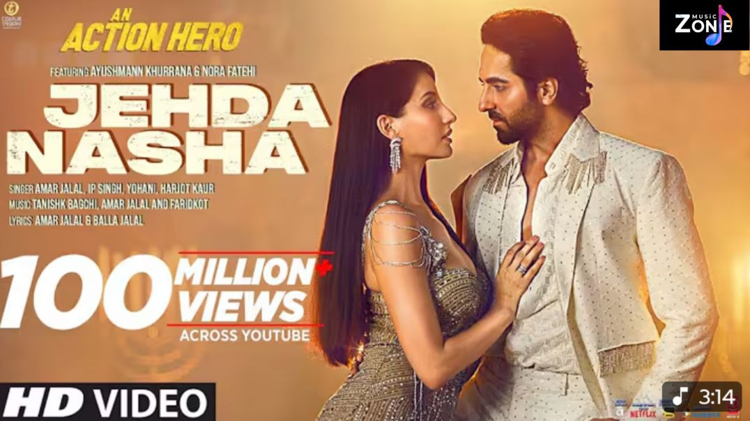 ⁣Jehda Nasha: An Action Hero |  Ayushmann, Nora Fatehi  | Tanishk Faridkot Amar IP Singh Yohani Harjo
