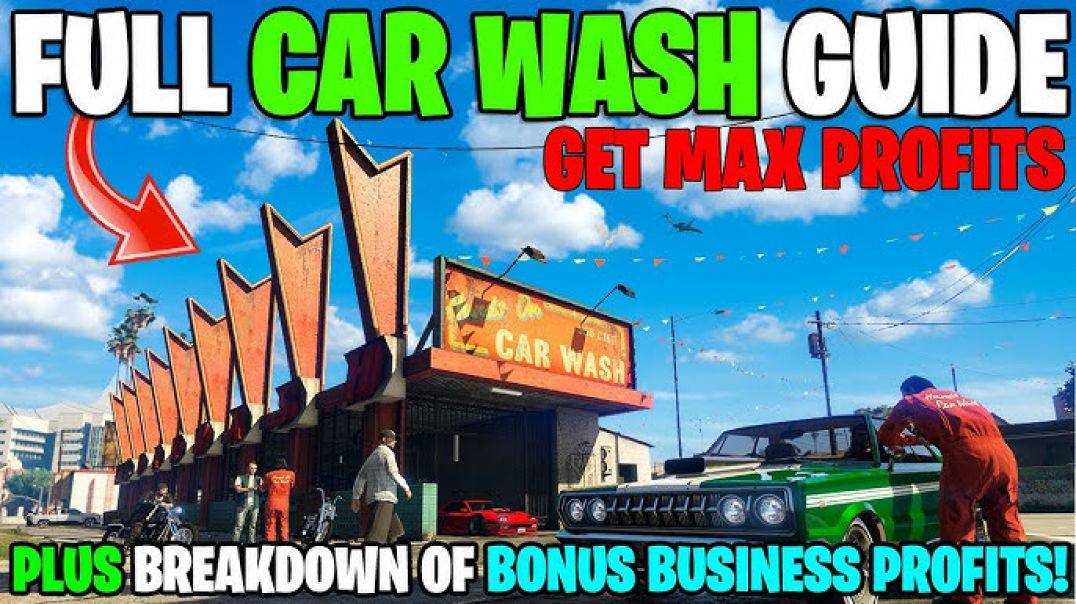 ⁣5 GTA Online CAR WASH Tips to Make MILLIONS Quickly