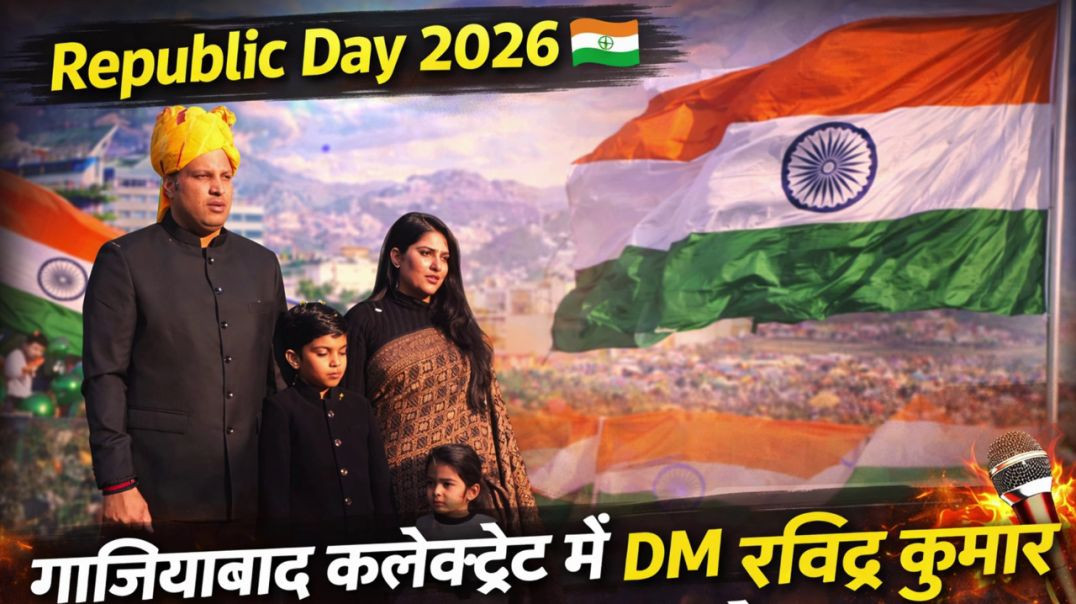 ⁣Republic Day 2026 | गाजियाबाद कलेक्ट्रेट में DM रविंद्र कुमार मॉंदड़ का संबोधन